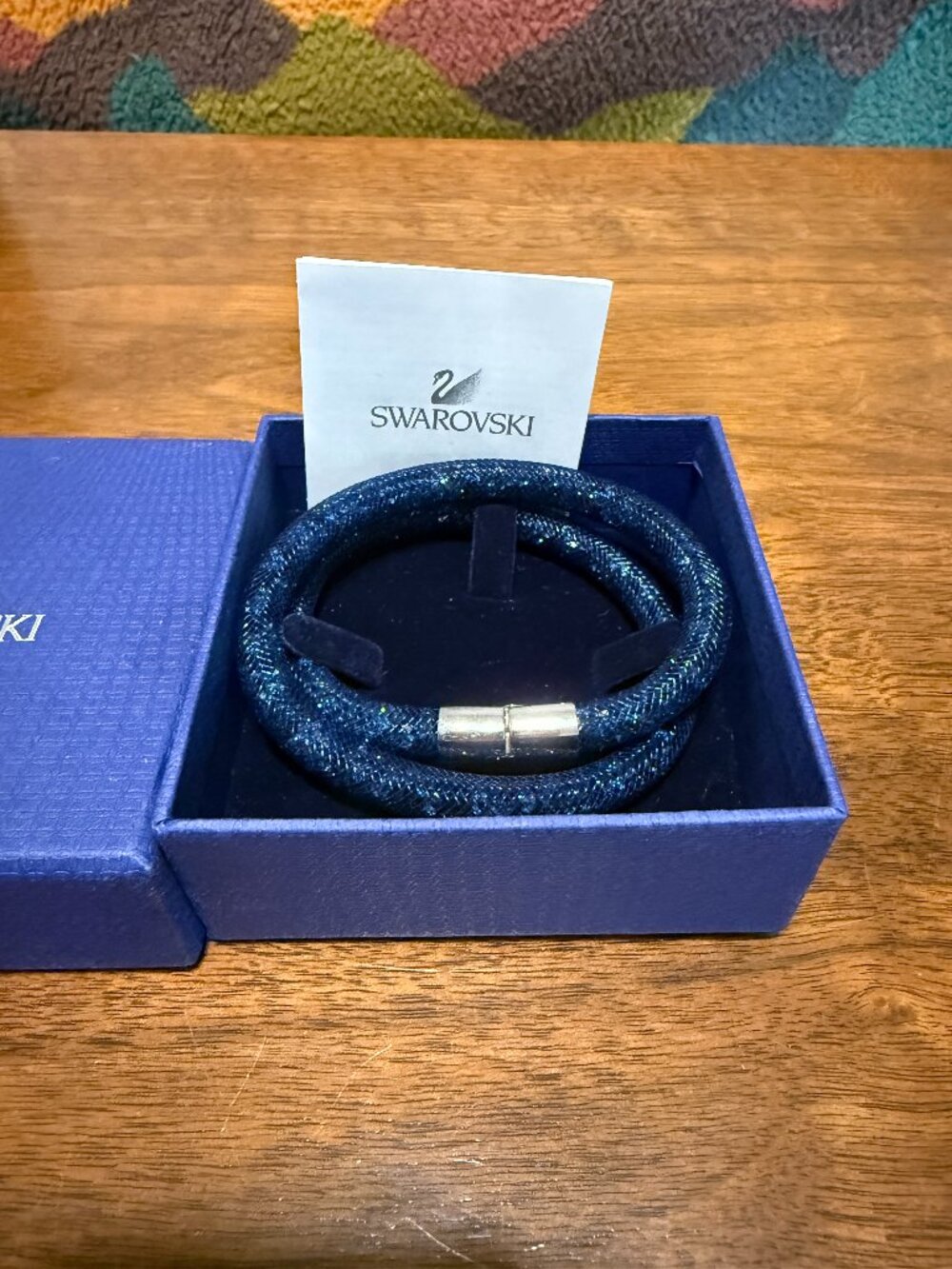 Swarovski Stardust Double Wrap Bracelet - Blue